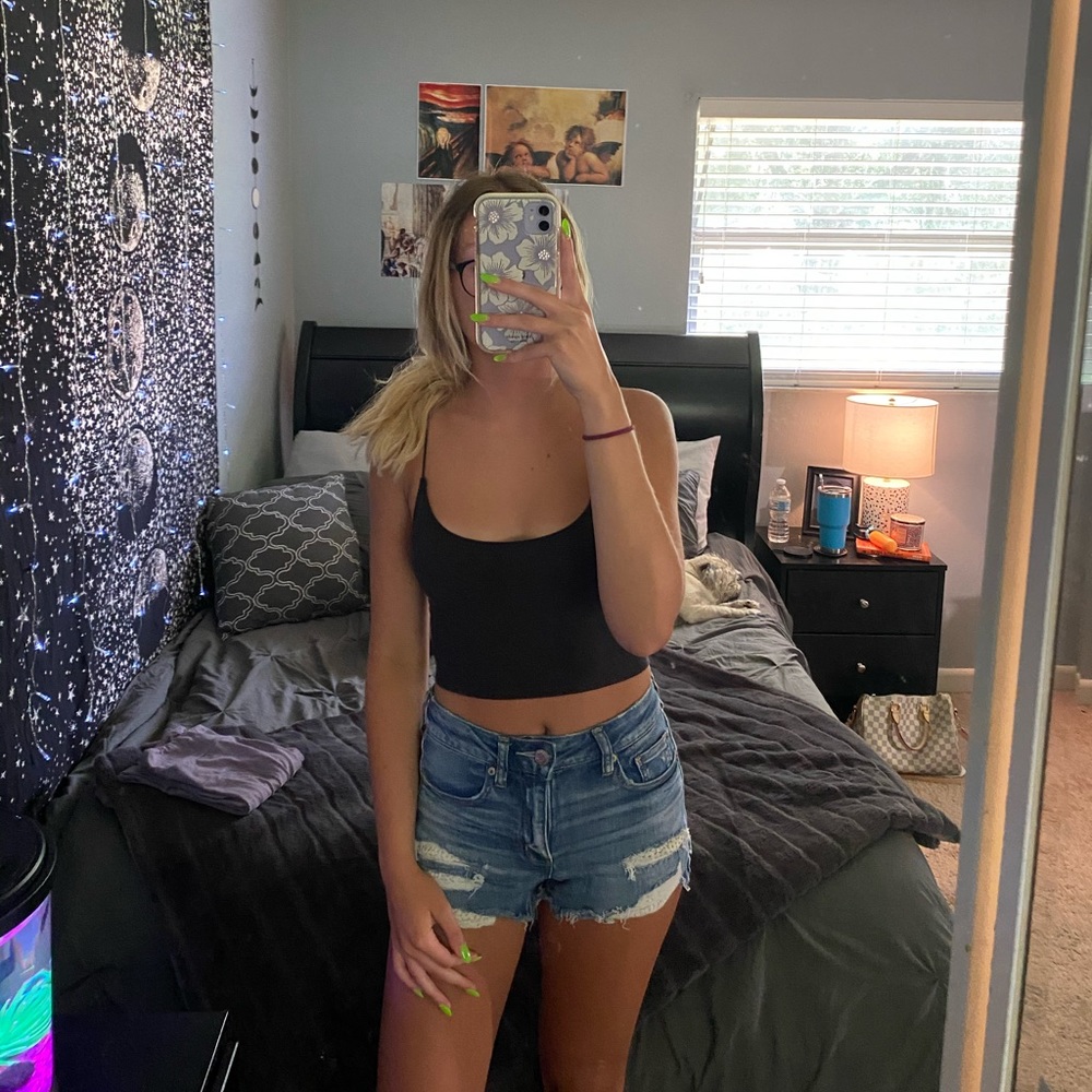 american eagle jean shorts